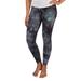 Women's Concepts Sport Black New York Jets Burst Tie Dye Leggings