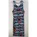 Free People Dresses | Free People Dress Womens Medium Tank Maxi Blue Red Thin Knit Cotton Sleeveless | Color: Blue/Red | Size: M