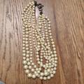 J. Crew Jewelry | Faux Pearl Necklace | Color: Gold | Size: Os