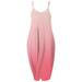 Women S Summer Casual Fashion Simple Low Neck Gradient Printed Tie Dye Dress