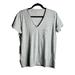 Madewell Tops | Madewell Basic V Neck Pocket T Shirt Confetti Color Classic Top Woman's Size L | Color: Gray | Size: L