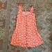 American Eagle Outfitters Dresses | American Eagle Floral Print Mini Sundress, Size M | Color: Orange | Size: M