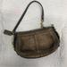 Coach Bags | Coach Metallic Bronze Leather Mini Bag, Euc | Color: Black | Size: Os