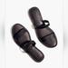 Madewell Shoes | Madewell The Boardwalk Double-Strap Slide Sandal In Black Leather Size 7 | Color: Black | Size: 7