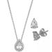 Giani Bernini Jewelry | Giani Bernini 2-Pc. Set Cubic Zirconia Teardrop Pendant Necklace & Stud Earrings | Color: Silver | Size: Os