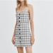 Zara Dresses | Black And White Zara Plaid Cami Mini Dress | Color: Black/White | Size: Xs