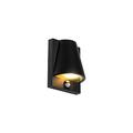 Qazqa - Outdoor Wall Lamp I Wall Light Black IP44 with Motion Detector - Femke Garden- - Industrial - Suitable for LED GU10 | 1 Light - Aluminium Security Light - Suitable for