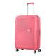 American Tourister Soundbox Spinner L Expandable Case, 77 cm, 110 L, Pink (Sun Kissed Coral), Sun Kissed Coral, Spinner L (77 cm - 97/110 L), Suitcases & Trolleys