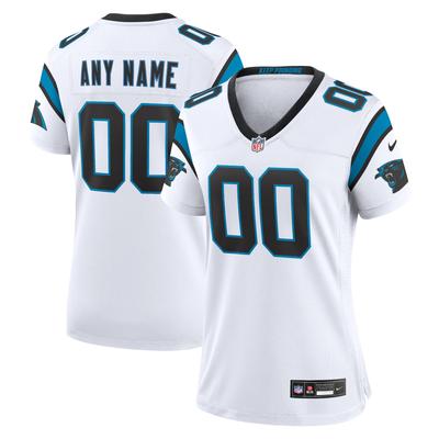 Carolina Panthers Nike Game Auswärtstrikot - Weiß - Personalisiert - Damen Image
