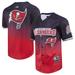 Men's Pro Standard Black/Red Tampa Bay Buccaneers Ombre Mesh Button-Up Shirt