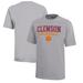 Youth Champion Gray Clemson Tigers Stacked Logo Volleyball T-Shirt