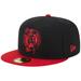 Men's New Era Black/Red Boston Celtics Graffiti UV 59FIFTY Fitted Hat