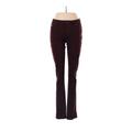 CALVIN KLEIN JEANS Jeggings - Mid/Reg Rise Boot Cut Boot Cut: Burgundy Bottoms - Women's Size 4 - Colored Wash