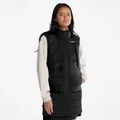 Timberland Long Puffer Gilet For Women In Black Black, Size XL