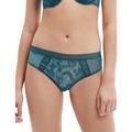 Calvin Klein Womens 000QF6644E CK Black Wildflower Brazilian Brief - Blue Nylon - Size 12 UK