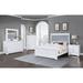 Everly Quinn Elli Upholstered Tufted Bedroom Set_4 Piece Upholstered in Gray/White | 62 H x 86.5 W x 63.5 D in | Wayfair