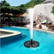 Fontaine flottante solaire panneau solaire 62 fontaine d'eau de jardin décoration d'étang de