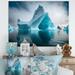 Dovecove Floating Majestic North American Iceberg II - Coastal Metal Wall Descor - MT81601 Metal in Blue/Gray/White | 12 H x 20 W x 1 D in | Wayfair