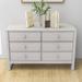 Red Barrel Studio® 6 - Drawer 47" W Dresser Wood in White | 30 H x 47 W x 18 D in | Wayfair 5BD85328C93C44D287AE532FEBF78ED7