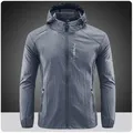 Veste de protection solaire à séchage rapide pour homme coupe-vent ultra léger coupe-vent à