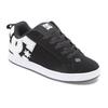 Sneaker DC SHOES "Court Graffik", Gr. 7,5(38,5), schwarz-weiß (schwarz, weiß stencil), 55.99% Leder, 43.71% Synthetikmaterial, 0.3% TPU, Schuhe