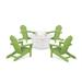 5-Piece Monterey Bay Adirondack Conversation Set with Fire Pit Table