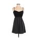 Theory Casual Dress - Slip dress: Black Solid Dresses - Women's Size P
