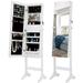 Standing Jewelry Storage Mirror Cabinet With LED Lights