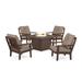 Cape Cod 5-Piece Deep Seating Set with Fire Pit Table