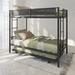 Metal Twin over Twin Bunk Bed with Trundle