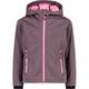 CMP Kinder Funktionsjacke Girls Softshelljacke mit Kapuze, Größe 116 in Lila