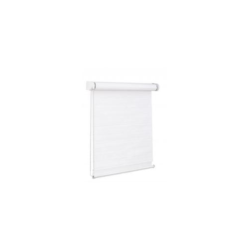 3D Fensterrollo - Neuheit - 90x150 cm weiss Doppelrollo