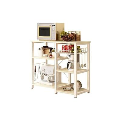 Soges - Küchenregal Bäckerregal Standregal 3 Ablage Halter Küchen regallagerung Küchenwagen Servier Image