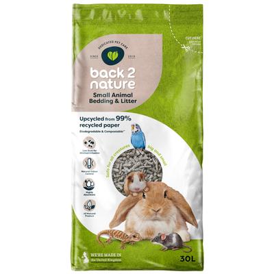 2x30l Small Animal Bedding Paper Back 2 Nature Litter
