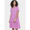 Tunikakleid SAINT TROPEZ "EdaSZ SS Dress" Gr. M, N-Gr, lila (radiant orchid dot floral) Damen Kleider Sommerkleider