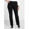 Stretch-Hose SHEEGO "Große Größen", Damen, Gr. 21, Kurzgrößen, schwarz, Obermaterial: 70% Viskose, 25% Polyamid, 5% Elasthan, unifarben, casual, lang, Hosen, »Die Bootcut« mit schmalem Bund