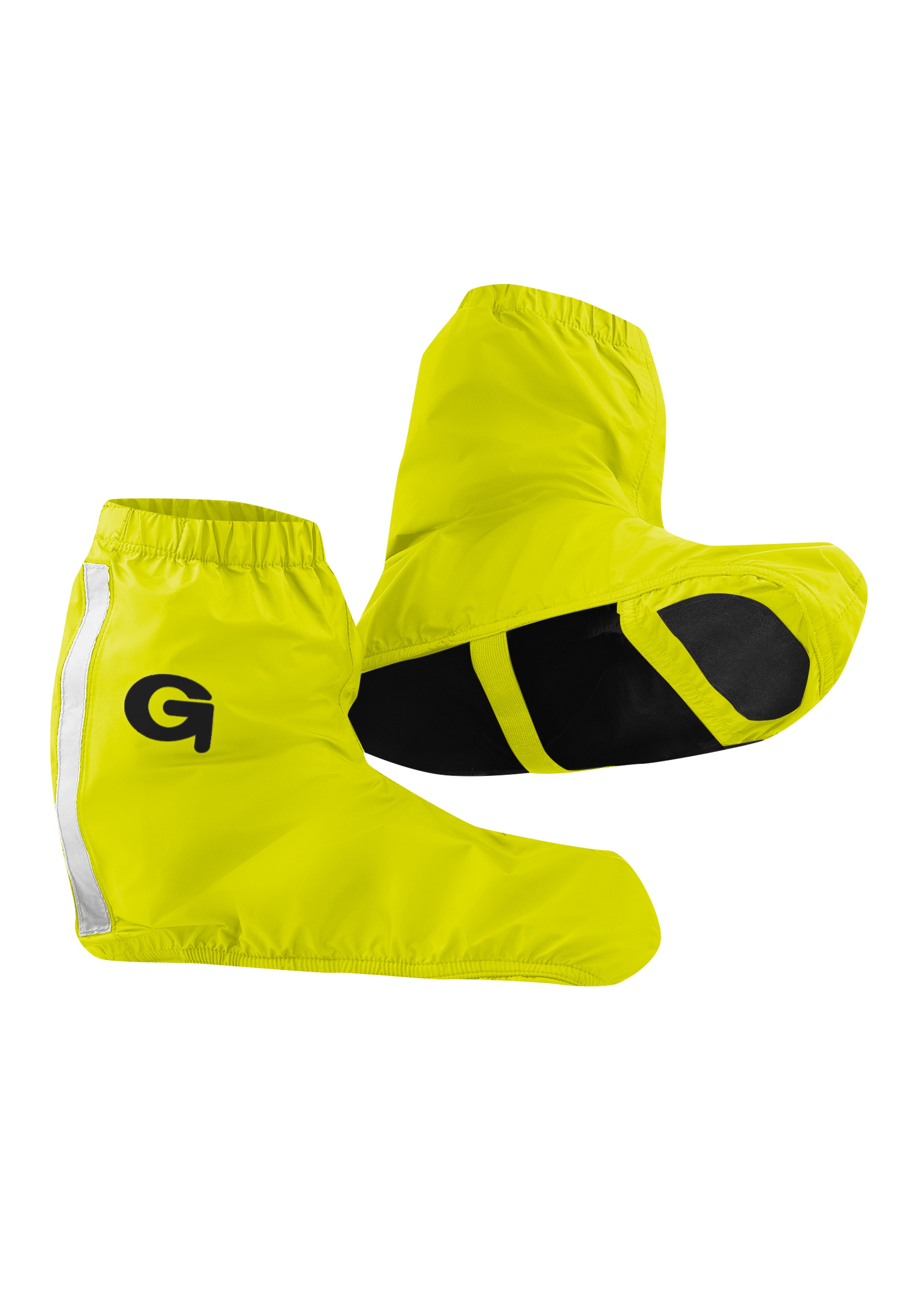 Fahrradschuh GONSO "Rain Shoecover", Herren, Gr. 3XL, gelb (neongelb), 100% Polyamid, Schuhe, wasserdichter Überschuh, Schuhüberzieher, Easy Entry System Image