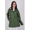 Regenjacke DEPROC ACTIVE "Friesennerz ANKERGLUT HVN", Damen, Gr. 36 (S), grün (dunkelgrün), Obermaterial: 100% Polyurethan; Futter: 100% Polyester, casual, figurumspielend, Langarm gerader Abschluss mit Druckknopf, Jacken, auch in Großen Größen...