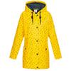 Regenjacke DEPROC ACTIVE "Friesennerz HALIFAX ANCHOR WOMEN", Damen, Gr. 52 (XXL), gelb, Obermaterial: 100% Polyurethan; Futter: 100% Polyester, casual, Langarm mit Druckknopf, Jacken, auch in Großen Größen erhältlich