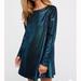 Free People Dresses | Free People Diamonds Are Forever Retro Mini Sz X- Small Dress | Color: Blue | Size: Xs