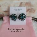 Kate Spade Jewelry | New Kate Spade Petal Pushers Stud Earrings | Color: Blue/Green | Size: 1"