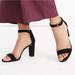 Madewell Shoes | Madewell Brooke Suede Black Leather Open Toe Heel Sandals Buckle Ankle Strap 11 | Color: Black/Tan | Size: 11