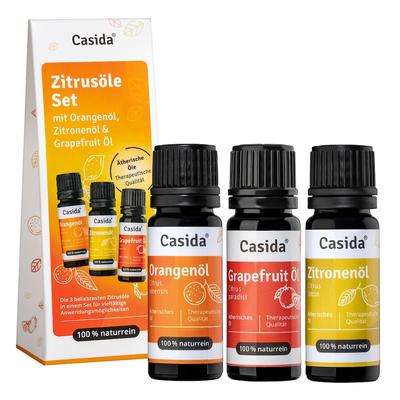Casida - ZITRUSÖLE Set Orangenöl&Zitronenöl&Grapefruit Öl Aromatherapie & Ätherische Öle 03 l