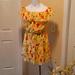Ralph Lauren Dresses | Nwt Ralph Lauren Off The Shoulder Dress | Color: Yellow | Size: 12