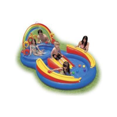 Intex Inflatable Intex Rainbow Ring Play Center Water Slide