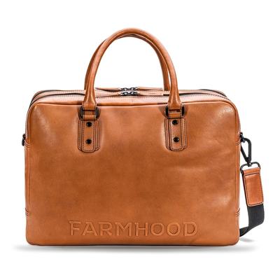 Farmhood Memphis Aktentasche Leder 42 cm Laptopfach cognac Coral Herren Image