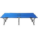 Outsunny Two Person Double Wide Cot, Steel in Blue | 15.75 H x 49.25 W x 76 D in | Wayfair A20-030BU