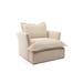 Armchair - CODA Studio Haven 28" W Armchair Polyester in White | 30 H x 28 W x 34 D in | Wayfair HV100-10-B-Modern-Velvet-Ivory