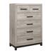 17 Stories Bunkerhill 6 Drawer 34" W Chest Wood in Brown/Gray | 49 H x 34 W x 17 D in | Wayfair 70CE22619E1A459C96AC856FDA55C542