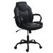 Inbox Zero Adjustable Faux Leather Swiveling PC & Racing Game Chair Faux Leather in Black | 40 H x 27 W x 23 D in | Wayfair